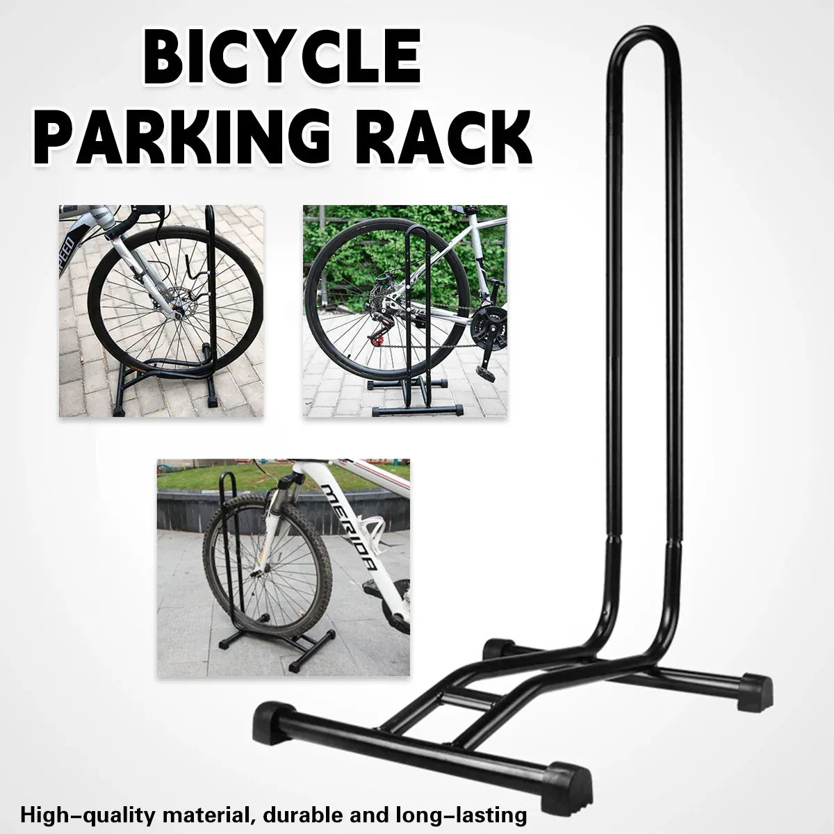 Adjustable Bicycle Parking Stand Plug-in Bike Rack for Mountain Road Bikes